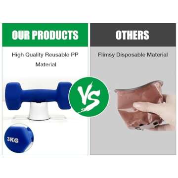 RooTrimmer Nursery Pots, 100 Pack 2.7 inch Plastic Plant Pots, Small Flower Pots for Succulents, Seedlings, Flowers, Transplanting（White）