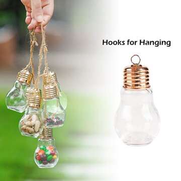 Mealivos 6 Pack Booze Filled Christmas Tree Ornaments Water Bottle Milk Juice Bulbs Cup