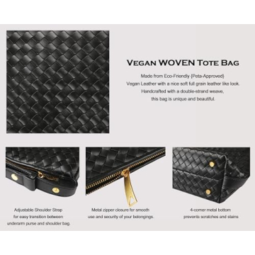 Stylish Vegan Handcrafted Woven Tote Bag for Women
