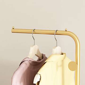 Gold Coat Rack Modern Coat Rack for Entryway Hallway Office or Bedroom Home Coat Hanger Stand, Coat Hanger Hat Hanger -59''H,DOLD