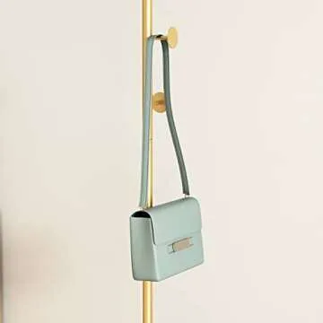 Gold Coat Rack Modern Coat Rack for Entryway Hallway Office or Bedroom Home Coat Hanger Stand, Coat Hanger Hat Hanger -59''H,DOLD