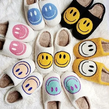 Cute Plush Print Slippers for Kids - Anti-Slip Comfort