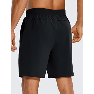 CRZ YOGA Men's 4-Way Stretch Workout Shorts - Stylish & Functional