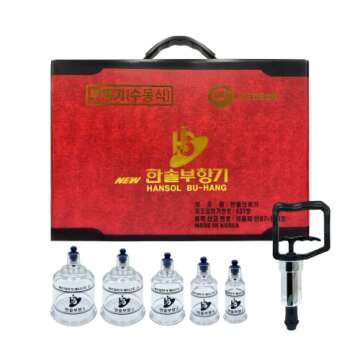 Complete Hansol Cupping Therapy Equipment Set with Accessories