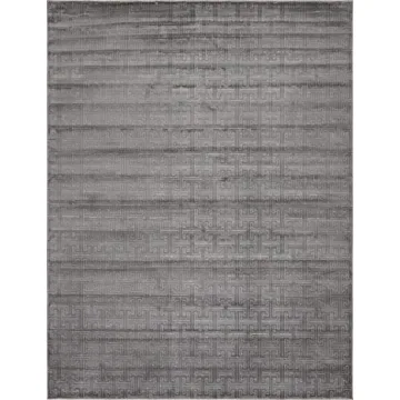 Elegant Unique Loom Uptown Gray Area Rug for Modern Homes