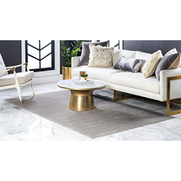 Elegant Unique Loom Uptown Gray Area Rug for Modern Homes