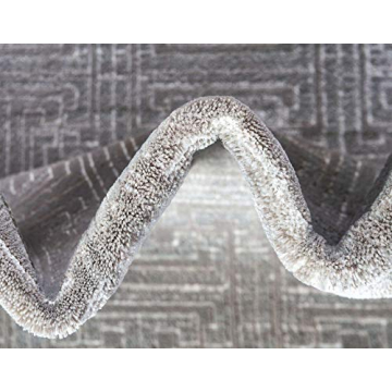 Elegant Unique Loom Uptown Gray Area Rug for Modern Homes