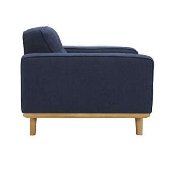 Rivet Bigelow Contemporary Modern Upholstered with Square Legs