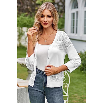 Lightweight Grace Karin Cropped Cardigan for Women