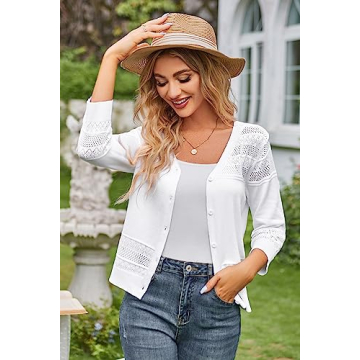 Lightweight Grace Karin Cropped Cardigan for Women