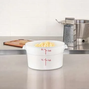 Restaurantware-Met Lux 2 Quart Food Storage Container - Durable, Dishwasher Safe, for Kitchen Use