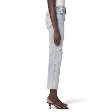Hudson Jeans Women's Remi High Rise Straight Leg Cropped Jean, Two Hearts, 26