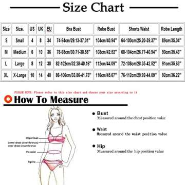 HGps8w Sleepwear for Women 3 Piece Stripe Satin Pajama Set Lingerie Lace Cami Pj Set Sexy V Neck Cami Top with Robe Pink