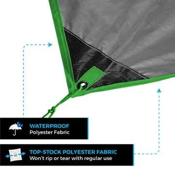 Bear Butt Hammock Rain Fly & Camping Tarp - 11 x 9 ft Hammock Tarp Rain Fly for Hammock Camping - Easy to Set Up Tent Tarp for Tent Camping - Waterproof Camping Tarp - Ultralight Backpacking Tarp