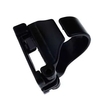 Kasteco 4 Pack Scuba Dive Universal Plastic Clip Snorkel Keeper Tube Holder, Black