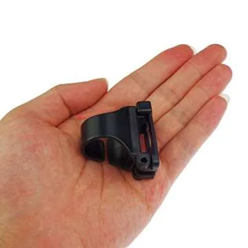 Kasteco 4 Pack Scuba Dive Universal Plastic Clip Snorkel Keeper Tube Holder, Black