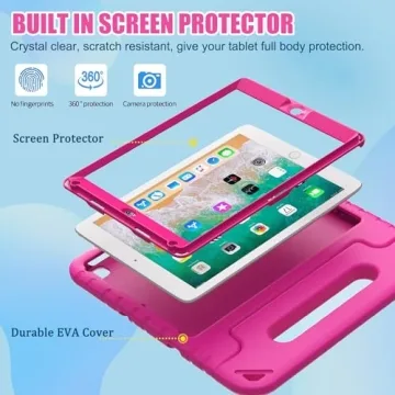 BMOUO Kids iPad 9.7 Inch Case with Screen Protector