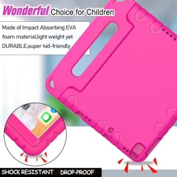 BMOUO Kids iPad 9.7 Inch Case with Screen Protector