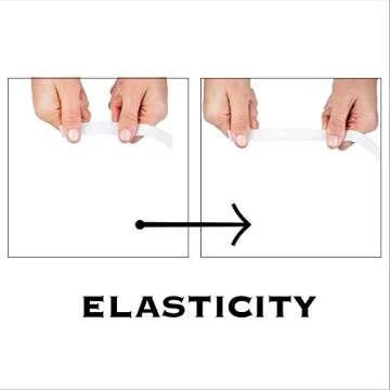 Stretchrite Non-Roll Woven Polyester Elastic 50-Yard