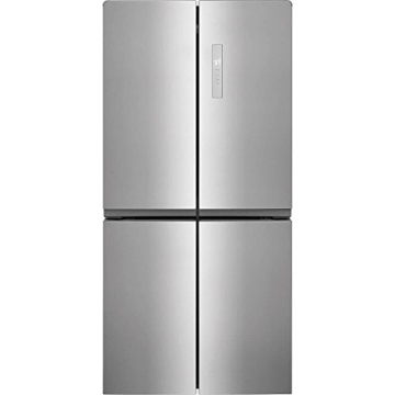 Frigidaire 17.4 Cu. Ft. 4 Door Refrigerator in Brushed Steel with Adjustable Freezer Storage