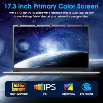 High-Performance 17.3 Inch Naclud Laptop with Stunning Display
