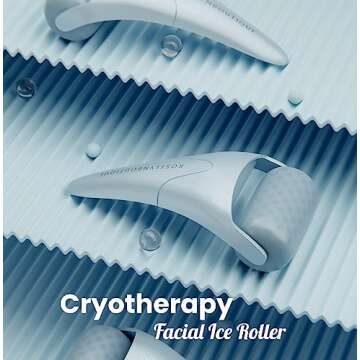 ROSELYNBOUTIQUE Ice Roller for Face Wrinkles Fine Lines Puffiness Stick Massager Facial Skin Care Tools Self Care Gifts for Men Women (Deep Ocean)