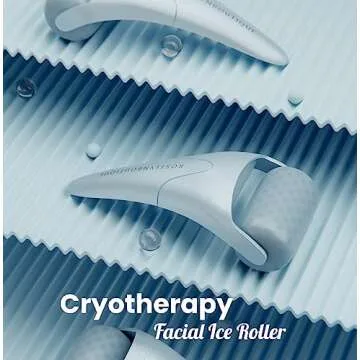 ROSELYNBOUTIQUE Ice Roller for Face Wrinkles Fine Lines Puffiness Stick Massager Facial Skin Care Tools Self Care Gifts for Men Women (Deep Ocean)