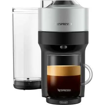 Nespresso Vertuo Pop+ Deluxe Coffee Machine - Silver