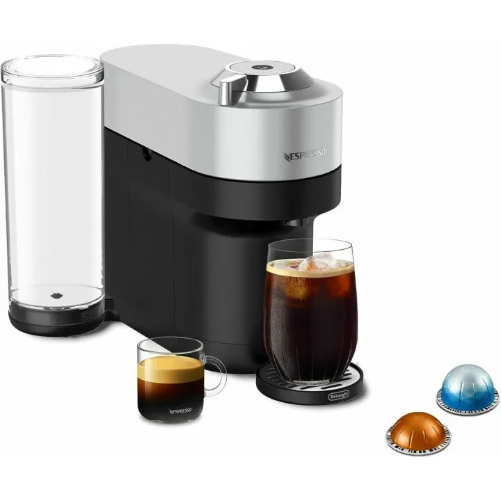 Nespresso Vertuo Pop+ Deluxe Coffee Machine - Silver