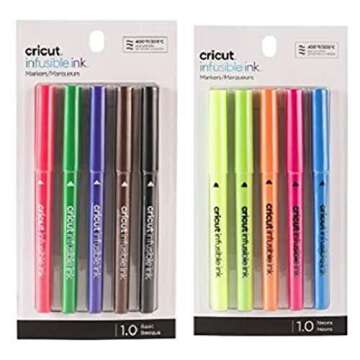 Cricut Infusible Ink Neon and Basic Markers for Vibrant Crafts