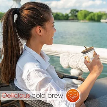 Stylish Reusable Boba Cups & Smoothie Jars Set - Eco-Friendly