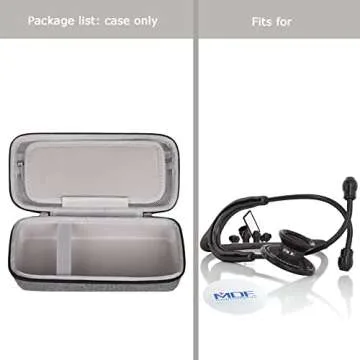 Tourmate Hard Stethoscope Case for 3M Littmann Classic III/Lightweight II S.E. /Cardiology IV Diagnostic/MDF Acoustica Deluxe Stethoscopes, Case Only (Blue)