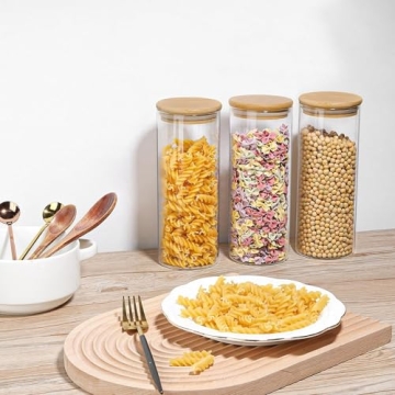 ComSaf Airtight Glass Storage Containers, Stylish Storage