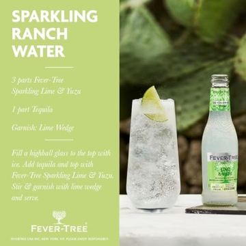 Fever Tree Sparkling Yuzu & Lime Premium Mixer Pack of 24
