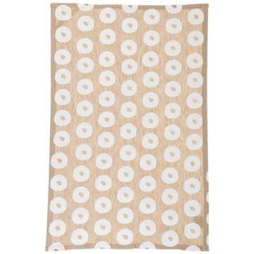 Mud Pie Cream Waffle Towel Set - Elegant Cotton Hand Towels