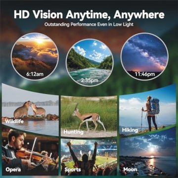 Fiyxlop 12x42 High Powered Binoculars for Nature Enthusiasts