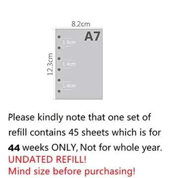 A7 Planner Refill - Compatible with Filofax Binders