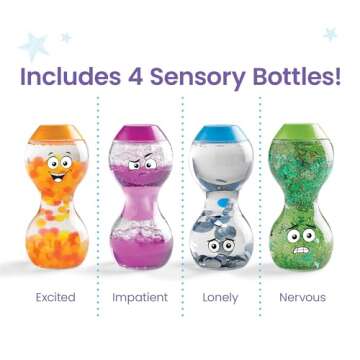 hand2mind Express Your Feelings Sensory Bottles for Toddlers