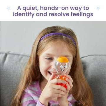 hand2mind Express Your Feelings Sensory Bottles for Toddlers