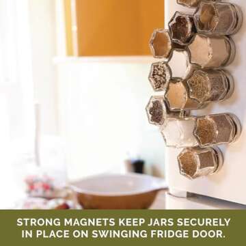 Gneiss Spice Magnetic Glass Jars: Stylish & Functional Spice Storage