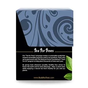 Buddha Teas Organic Bilberry Leaf Tea - OU Kosher, USDA Organic, CCOF Organic, 18 Bleach-Free Tea Bags