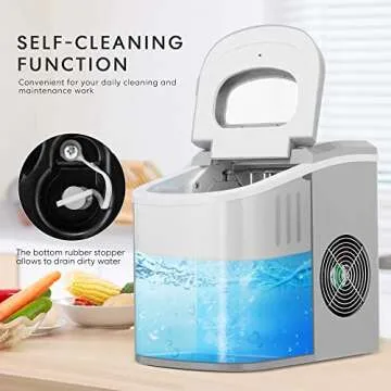 VIVOHOME Compact Ice Maker for Effortless Ice Production