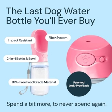 MalsiPree Dog Water Bottle Portable Hydration Solution