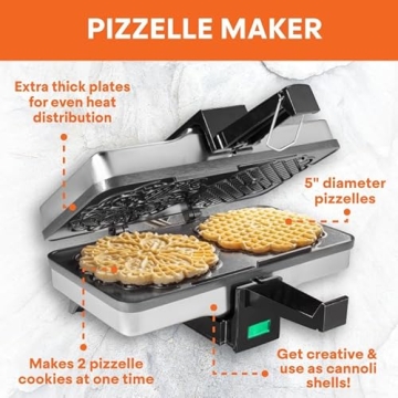 MasterChef Pizzelle Maker for Perfect Homemade Cookies
