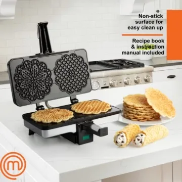 MasterChef Pizzelle Maker for Perfect Homemade Cookies