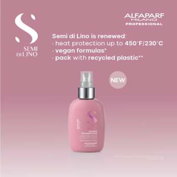 Alfaparf Milano Semi Di Lino Moisture Nutritive Leave In Hair Conditioner - Professional Quality for Softer, Shinier & Hydrated Hair - SLS, Paraben & Paraffin Free - Color Safe Hair Care (4.23 Fl. Oz)