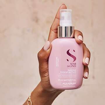 Alfaparf Milano Semi Di Lino Moisture Nutritive Leave In Hair Conditioner - Professional Quality for Softer, Shinier & Hydrated Hair - SLS, Paraben & Paraffin Free - Color Safe Hair Care (4.23 Fl. Oz)