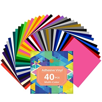 Vibrant HTVRONT Permanent Vinyl Sheets for Crafting