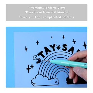 Vibrant HTVRONT Permanent Vinyl Sheets for Crafting