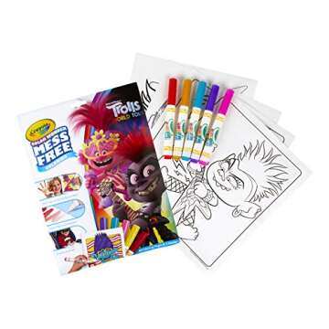 Crayola Trolls 2, Color Wonder Mess Free Coloring Pages & Markers, Gift for Kids, Age 3, 4, 5, 6